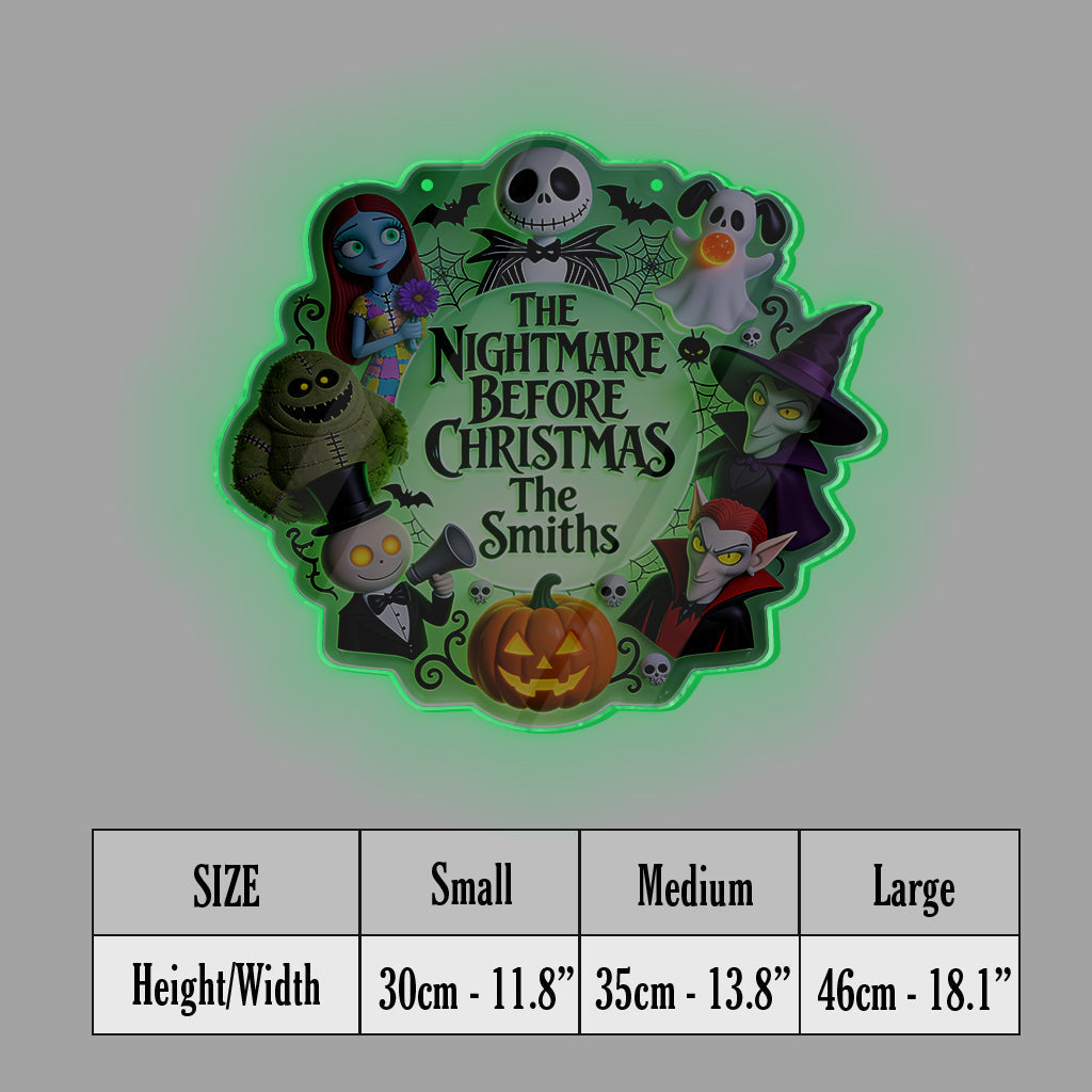 Personalized Luminous Acrylic Sign Spooky Halloween Decor Luminous Acrylic Sign GradoCreations