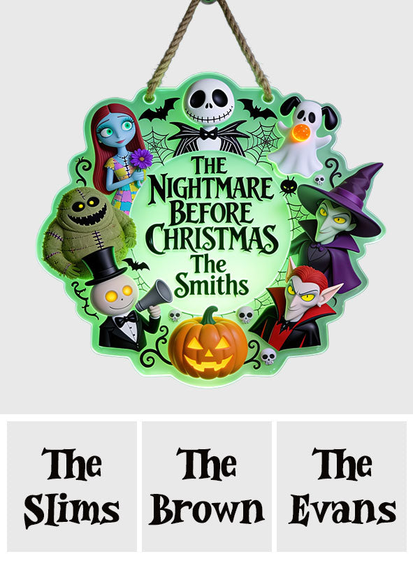 Personalized Luminous Acrylic Sign Spooky Halloween Decor Luminous Acrylic Sign GradoCreations