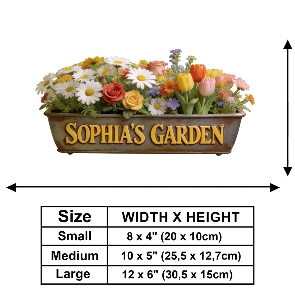 Personalized Wooden Wall Sign with Garden Animals for Home Decor Wooden Wall Mount Sign GradoCreations