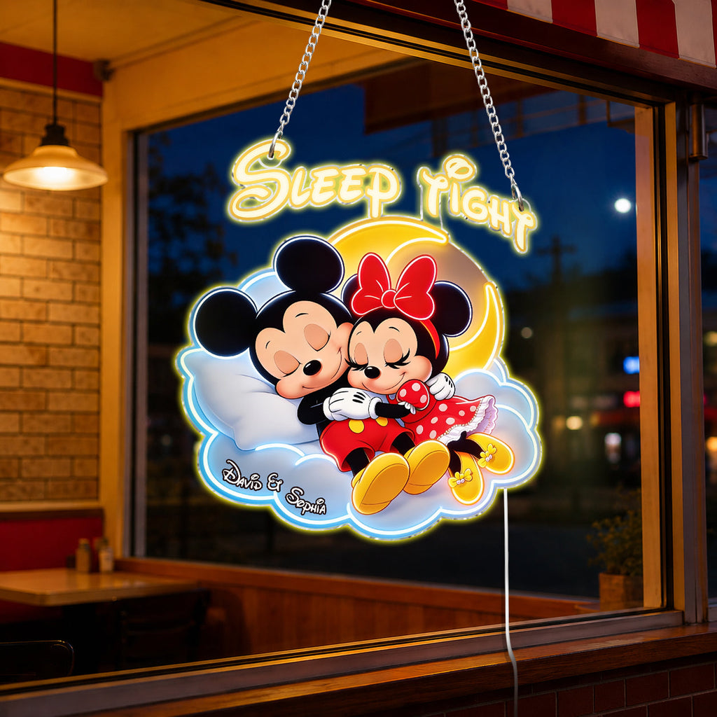 Personalized Cartoon Mouse Neon LED Light Sign for Kids Room Neon LED Light Sign GradoCreations