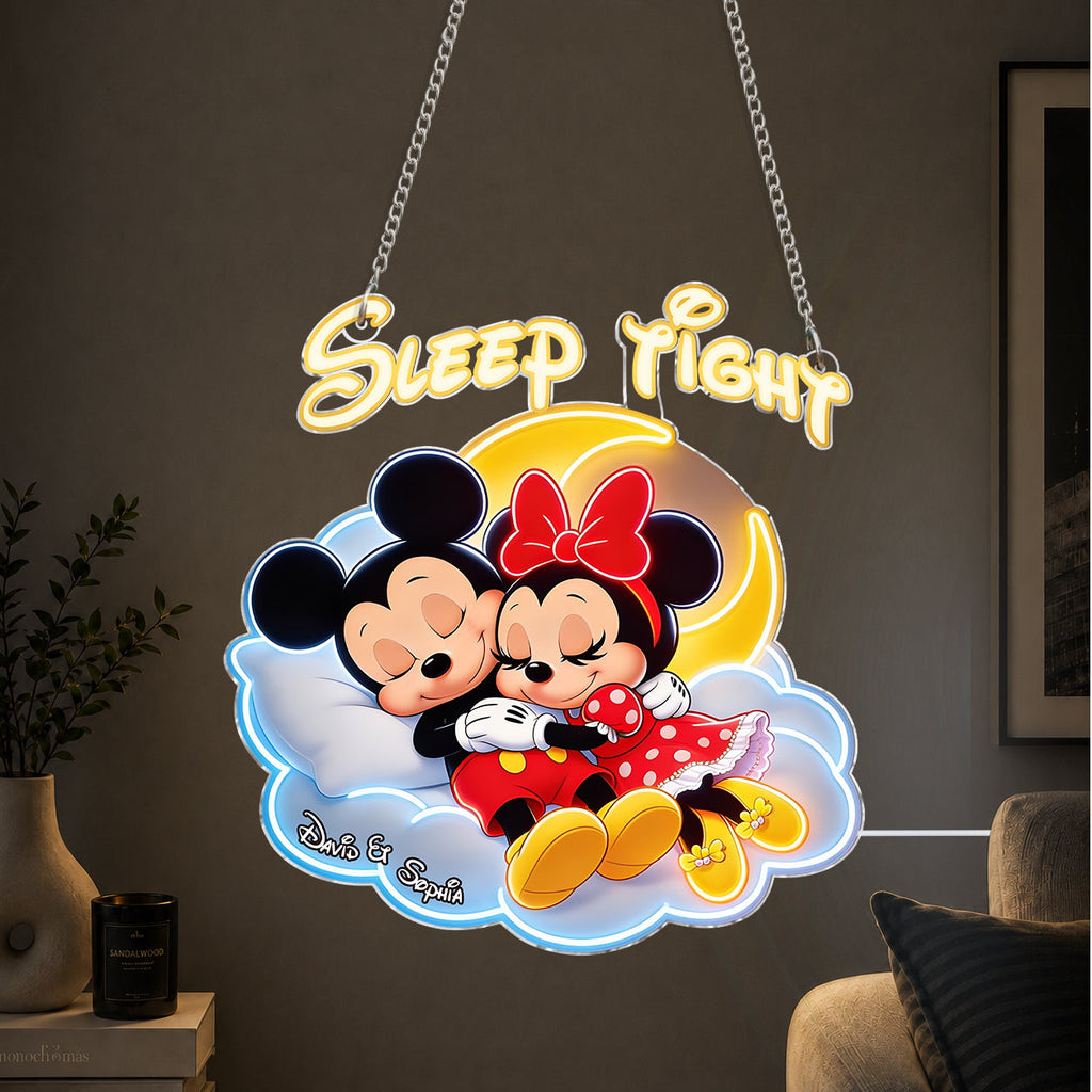Personalized Cartoon Mouse Neon LED Light Sign for Kids Room Neon LED Light Sign GradoCreations