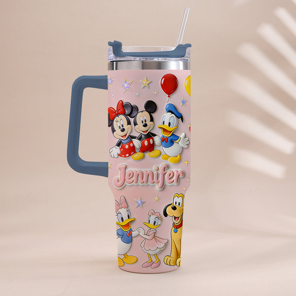 Personalized 3D Mouse Tumbler with Handle Custom Gift for Kids Tumbler With Handle GradoCreations