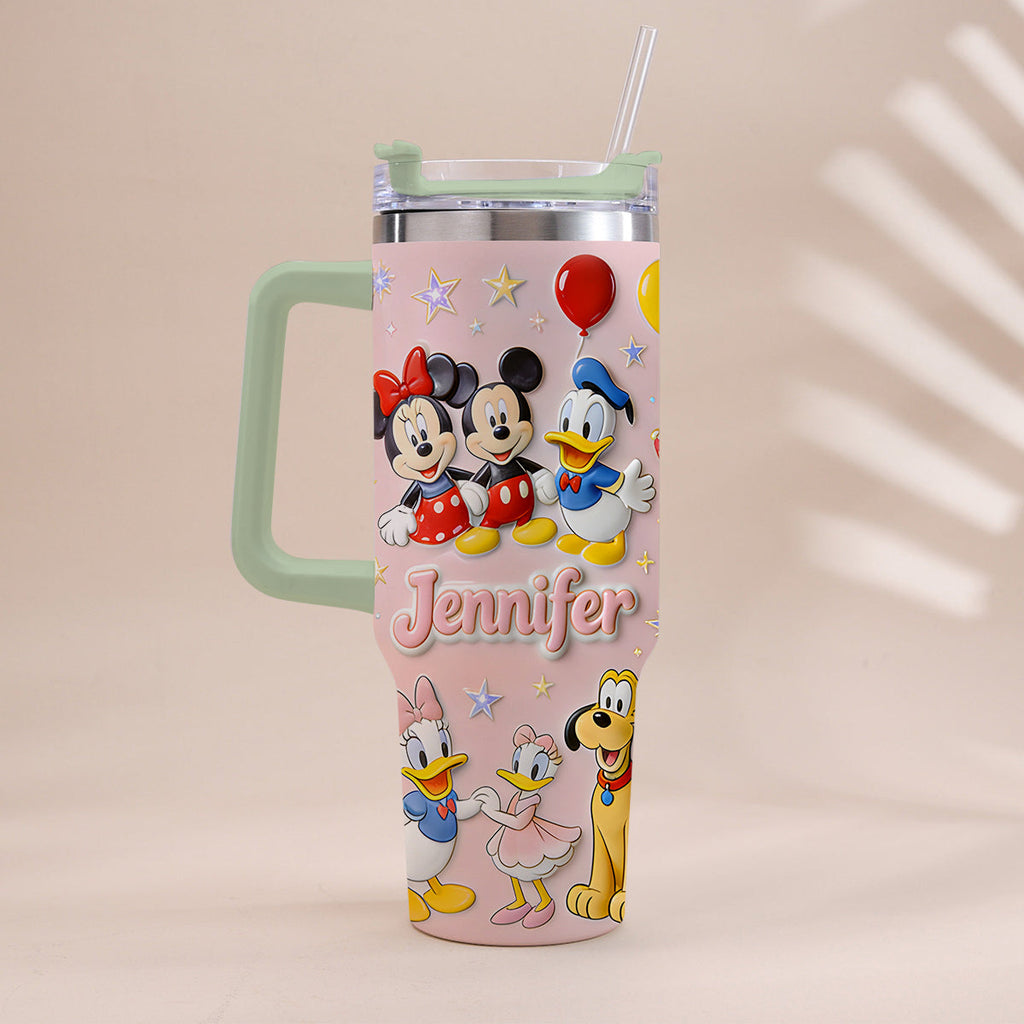 Personalized 3D Mouse Tumbler with Handle Custom Gift for Kids Tumbler With Handle GradoCreations