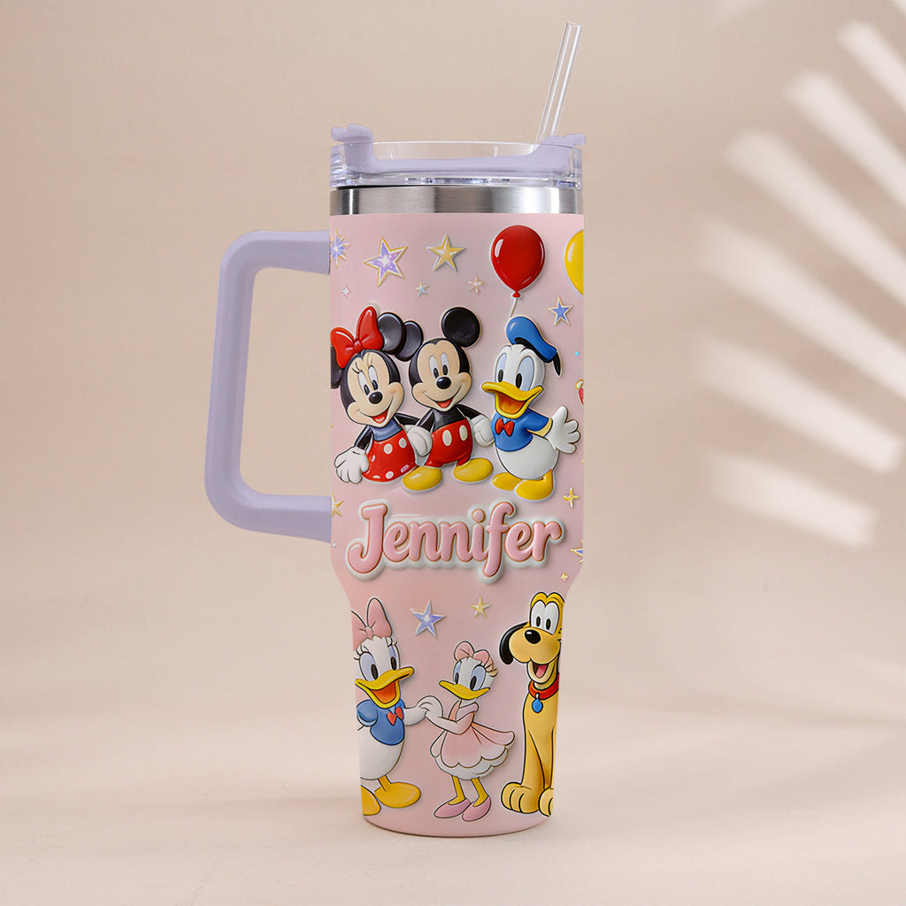 Personalized 3D Mouse Tumbler with Handle Custom Gift for Kids Tumbler With Handle GradoCreations