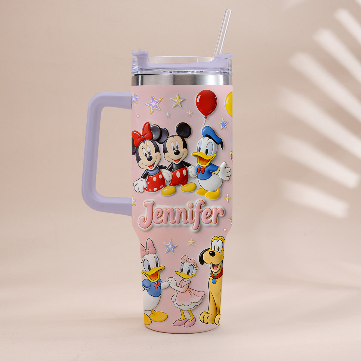 Personalized 3D Mouse Tumbler with Handle Custom Gift for Kids Tumbler With Handle GradoCreations