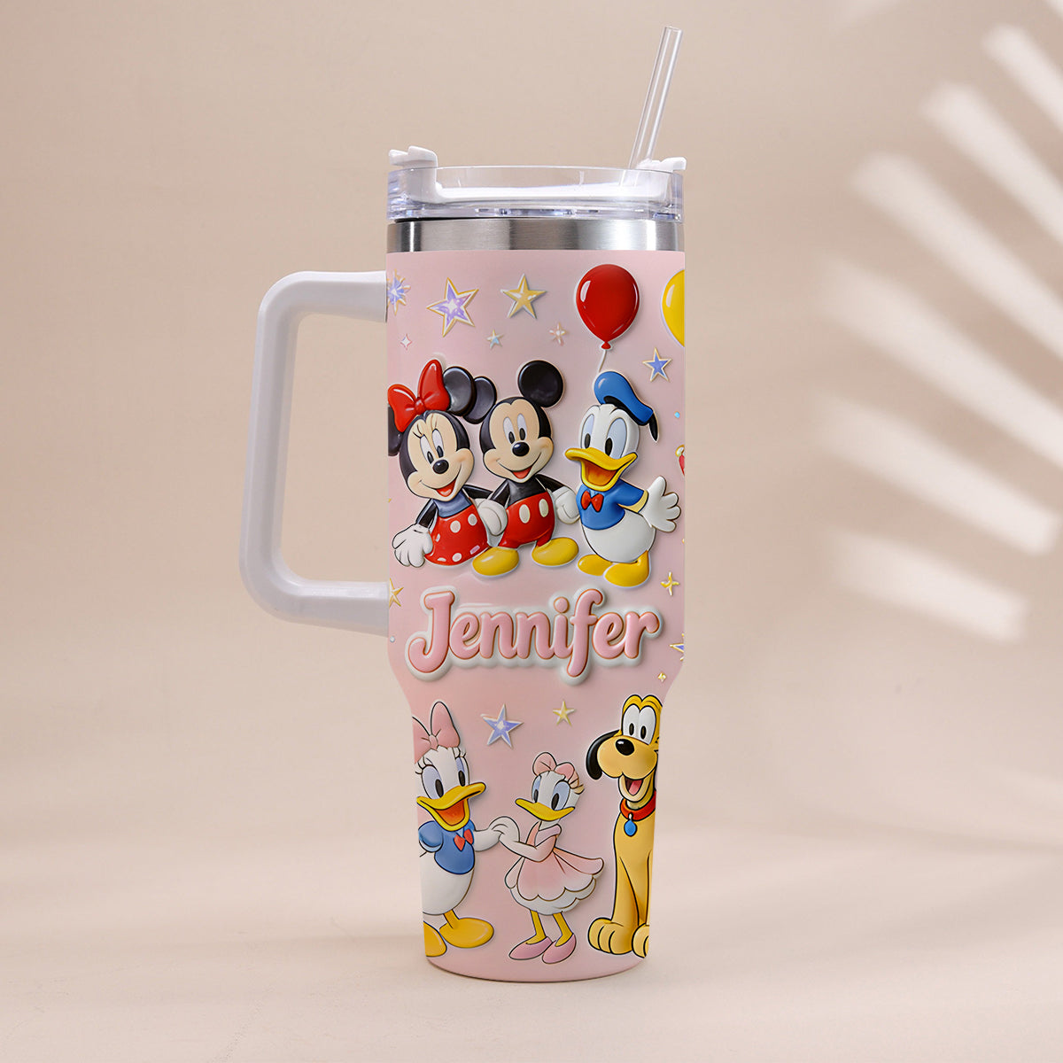 Personalized 3D Mouse Tumbler with Handle Custom Gift for Kids Tumbler With Handle GradoCreations