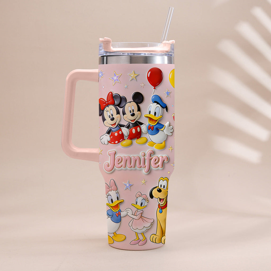 Personalized 3D Mouse Tumbler with Handle Custom Gift for Kids Tumbler With Handle GradoCreations