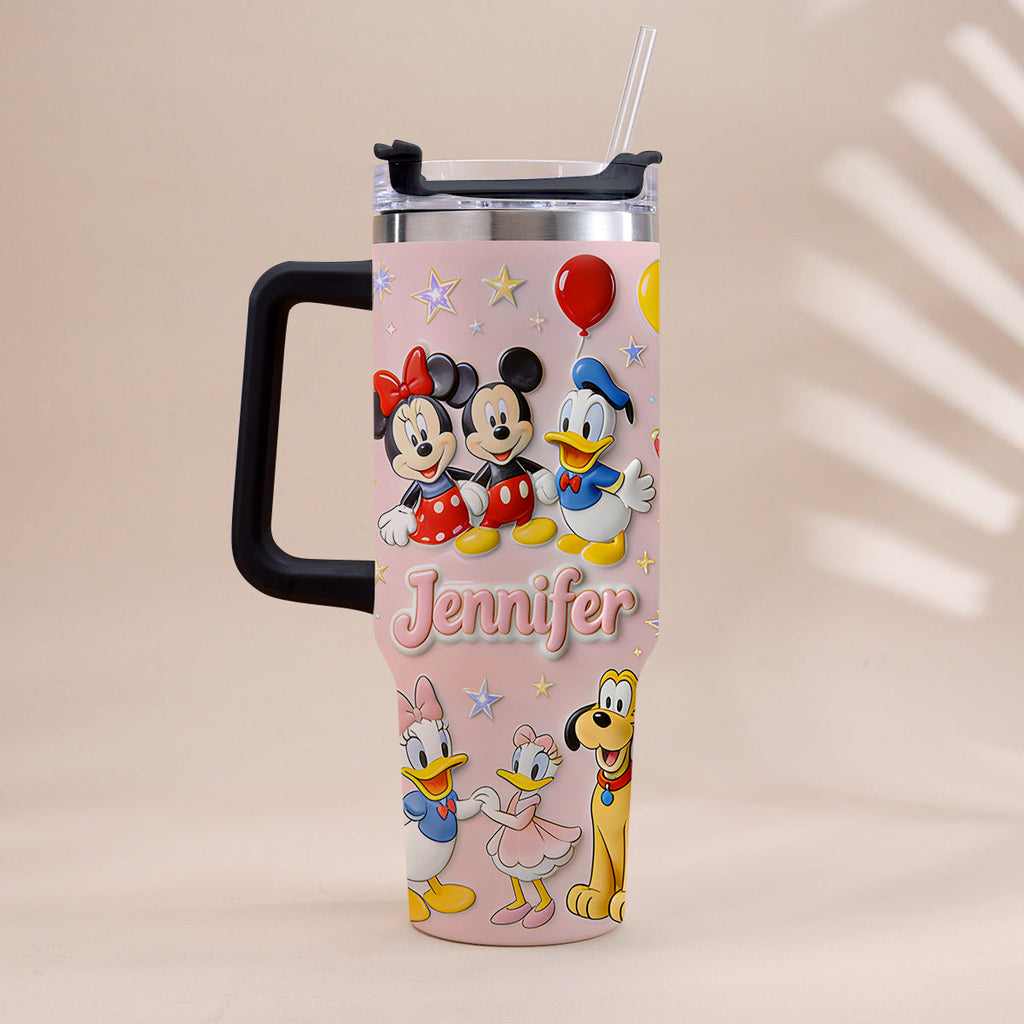 Personalized 3D Mouse Tumbler with Handle Custom Gift for Kids Tumbler With Handle GradoCreations