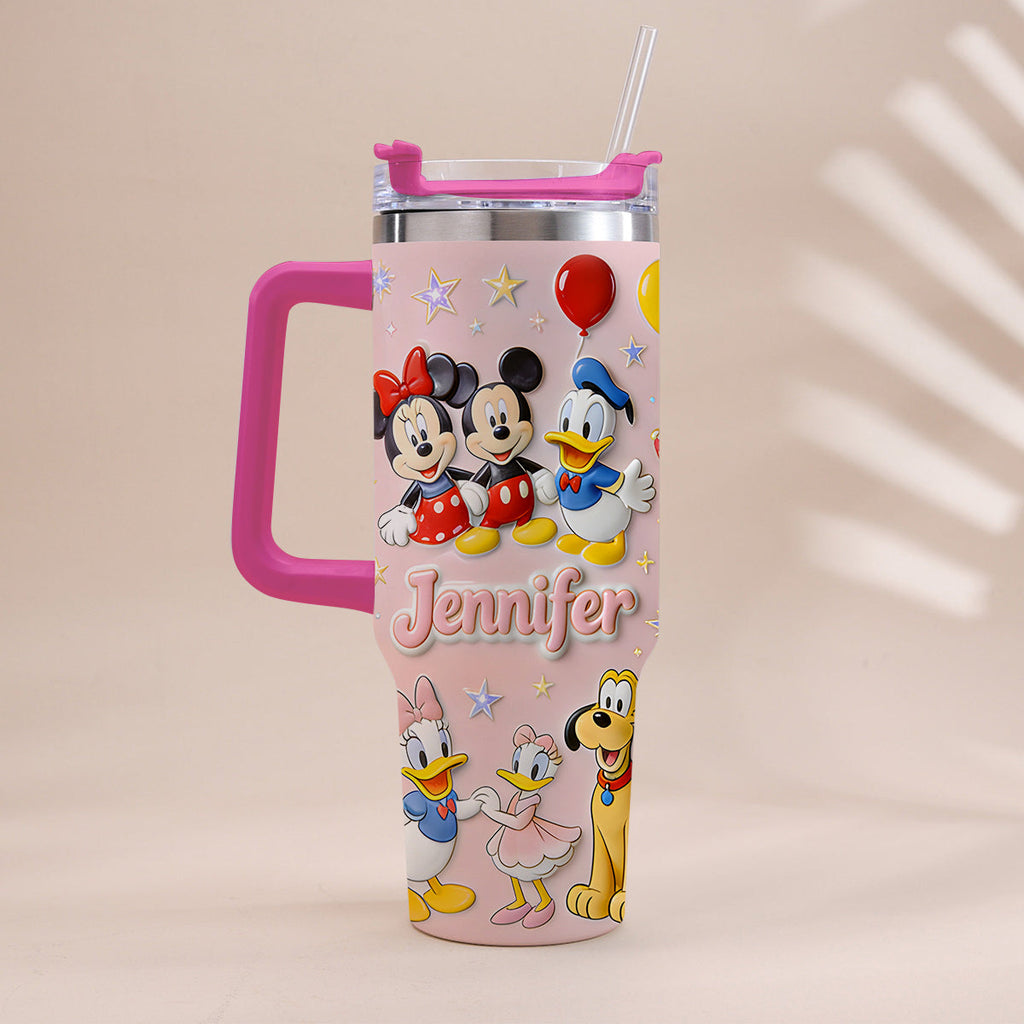 Personalized 3D Mouse Tumbler with Handle Custom Gift for Kids Tumbler With Handle GradoCreations
