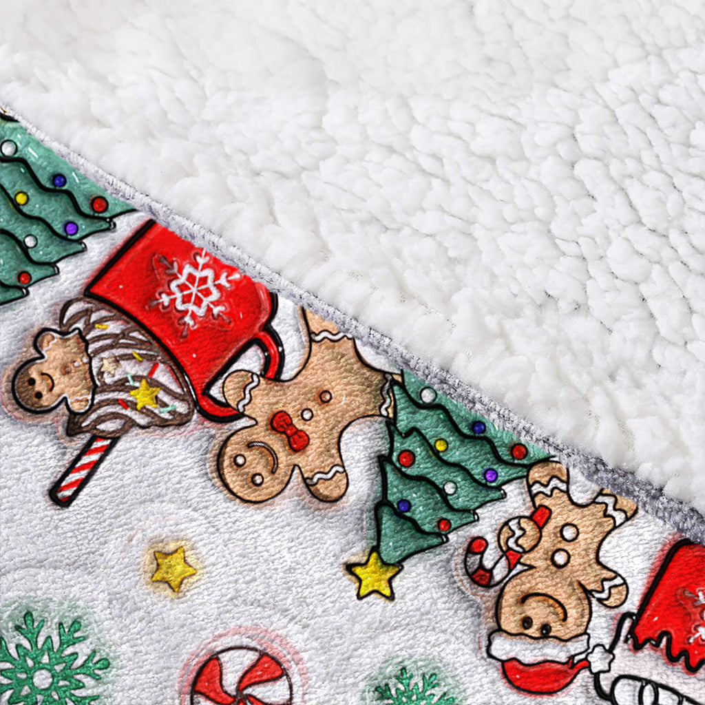 Personalized Christmas Movie Watching Blanket Hoodie Gift Blanket Hoodie GradoCreations
