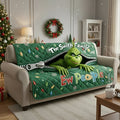 Personalized Grinch Christmas Blanket Custom Family Name Gift Blanket GradoCreations