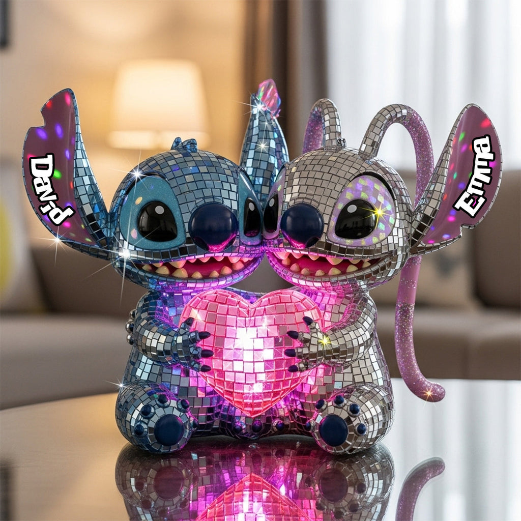 Personalized Ohana Disco Ball Custom Shaped Acrylic Plaque Gift Custom Shaped Acrylic Plaque GradoCreations