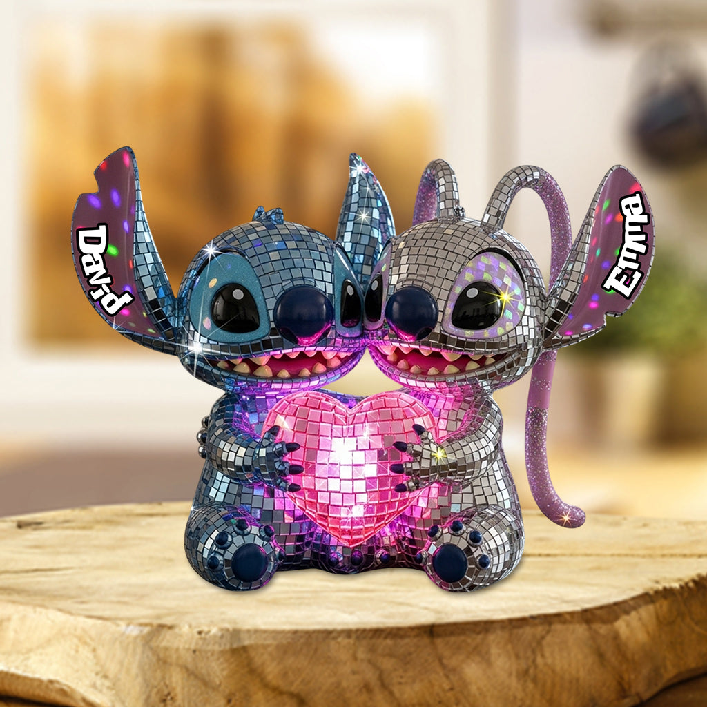 Personalized Ohana Disco Ball Custom Shaped Acrylic Plaque Gift Custom Shaped Acrylic Plaque GradoCreations