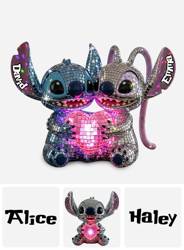 Personalized Ohana Disco Ball Custom Shaped Acrylic Plaque Gift Custom Shaped Acrylic Plaque GradoCreations