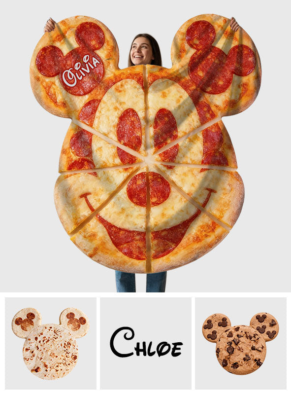 Personalized Mickey Mouse Shaped Fleece Blanket Custom Name Gift Shaped Fleece Blanket GradoCreations