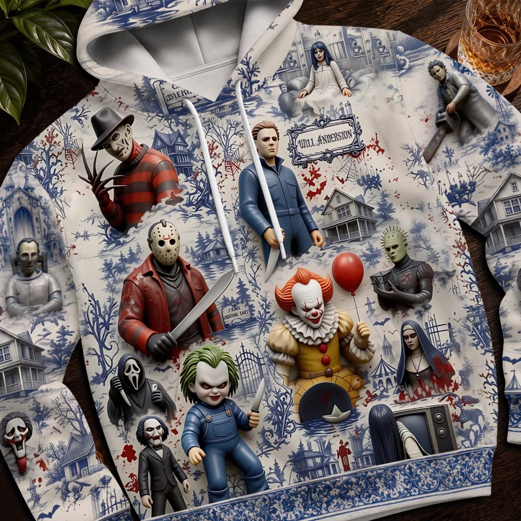 Personalized Horror Movie All Over Print Shirt for Fans | GradoCreations AOP Shirt GradoCreations