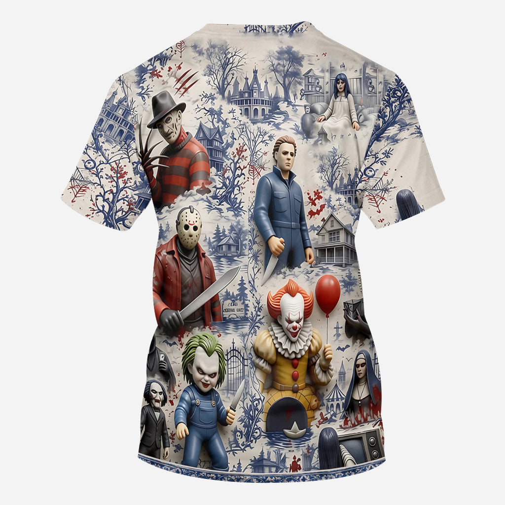 Personalized Horror Movie All Over Print Shirt for Fans | GradoCreations AOP Shirt GradoCreations