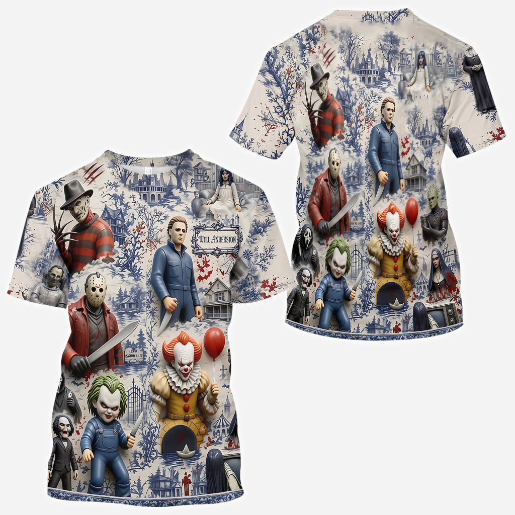 Personalized Horror Movie All Over Print Shirt for Fans | GradoCreations AOP Shirt GradoCreations