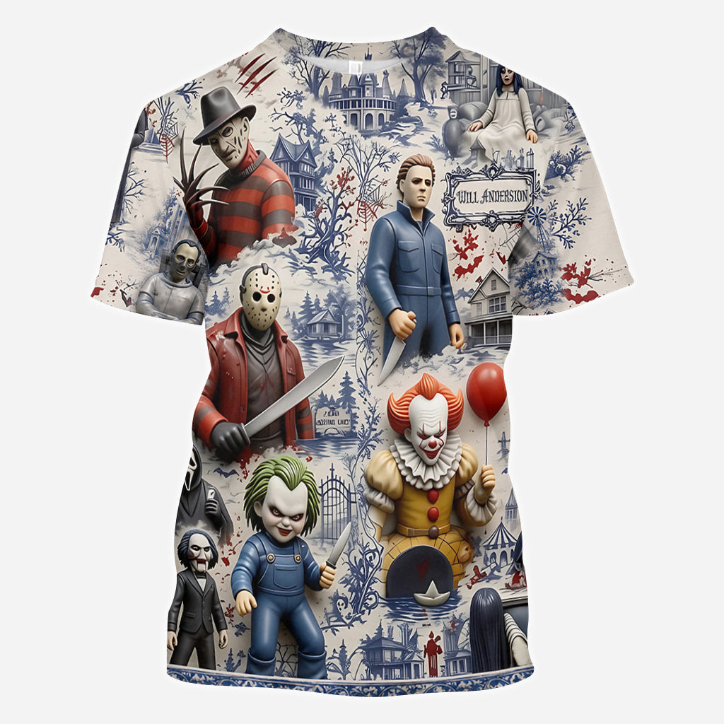 Personalized Horror Movie All Over Print Shirt for Fans | GradoCreations AOP Shirt GradoCreations