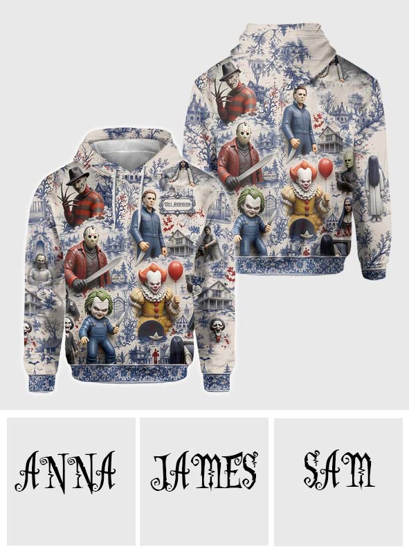 Personalized Horror Movie All Over Print Shirt for Fans | GradoCreations AOP Shirt GradoCreations