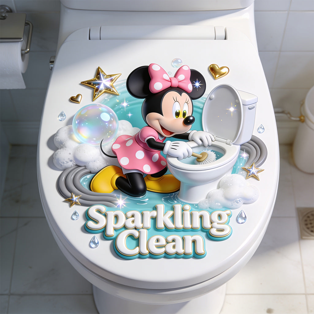 Personalized Mickey Mouse Toilet Decal Custom Name Clean Gift Decal Full GradoCreations