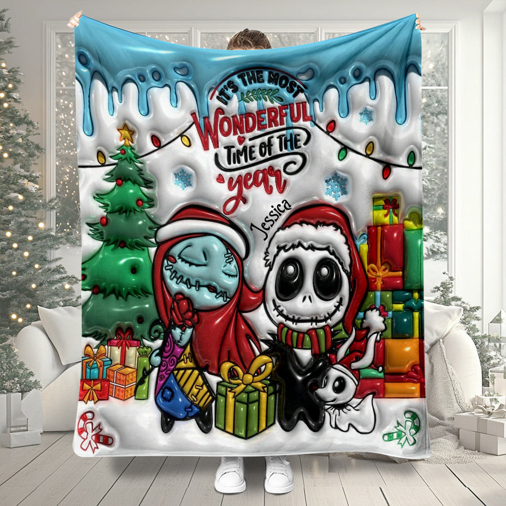 Personalized Nightmare Blanket Unique Holiday Gift for Kids Blanket GradoCreations
