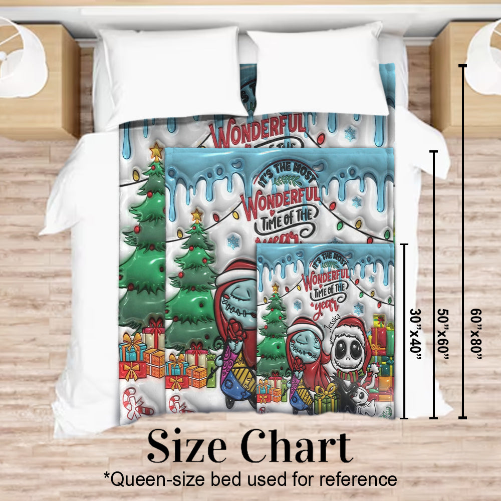 Personalized Nightmare Blanket Unique Holiday Gift for Kids Blanket GradoCreations