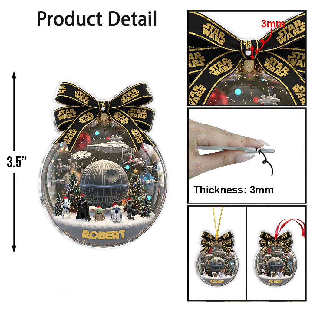 Personalized Star Wars Christmas Ornament Custom Name Gift Ornament GradoCreations