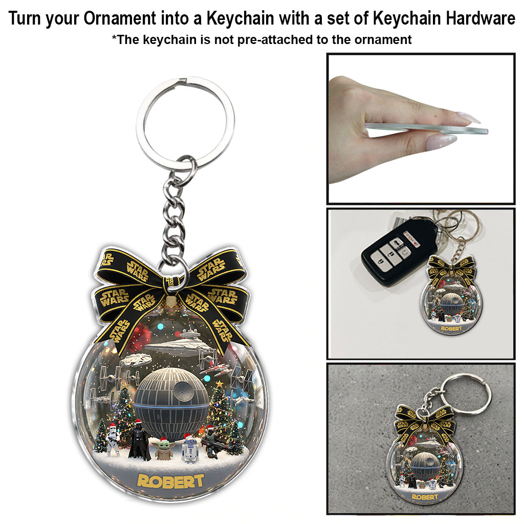 Personalized Star Wars Christmas Ornament Custom Name Gift Ornament GradoCreations