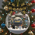 Personalized Star Wars Snow Globe Ornament with Bow for Christmas Snow Globe Ornament With Bow GradoCreations