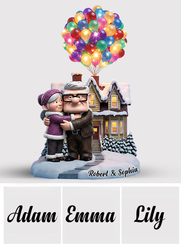 Personalized Custom Acrylic Plaque Cute Couple Design Gift Custom Shaped Acrylic Plaque GradoCreations