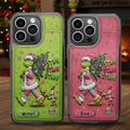 Personalized Grinch Christmas Wallet Phone Case Gift for Mom/Dad Fully Printed Wallet Phone Case GradoCreations