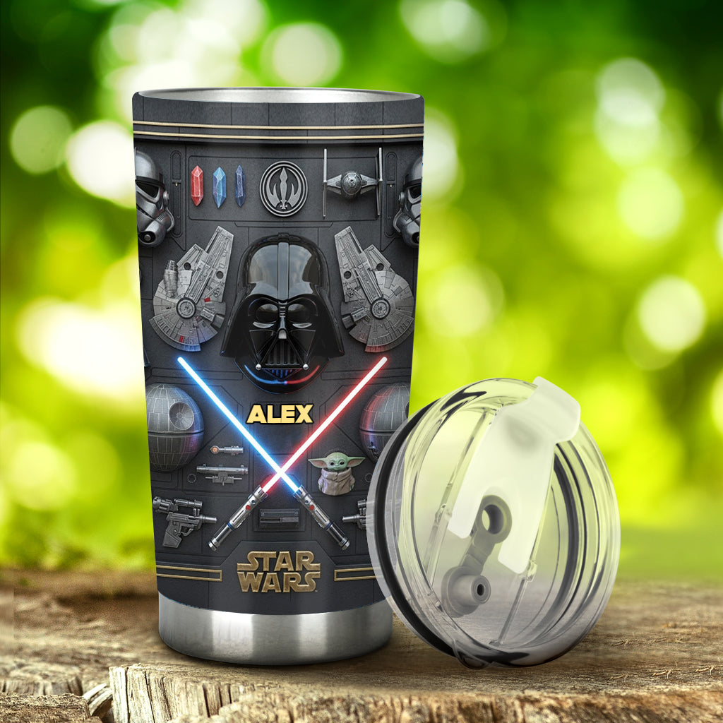 Personalized Star Wars Tumbler Custom Name Gift for Fans Tumbler GradoCreations
