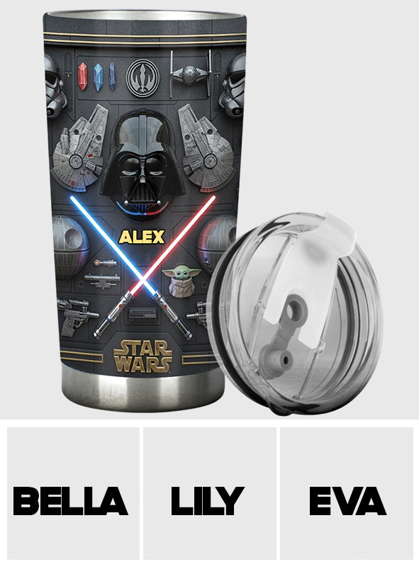 Personalized Star Wars Tumbler Custom Name Gift for Fans Tumbler GradoCreations
