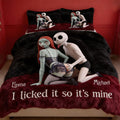 Personalized Nightmare Bedding Set with Custom Names for Couples Bedding Set GradoCreations