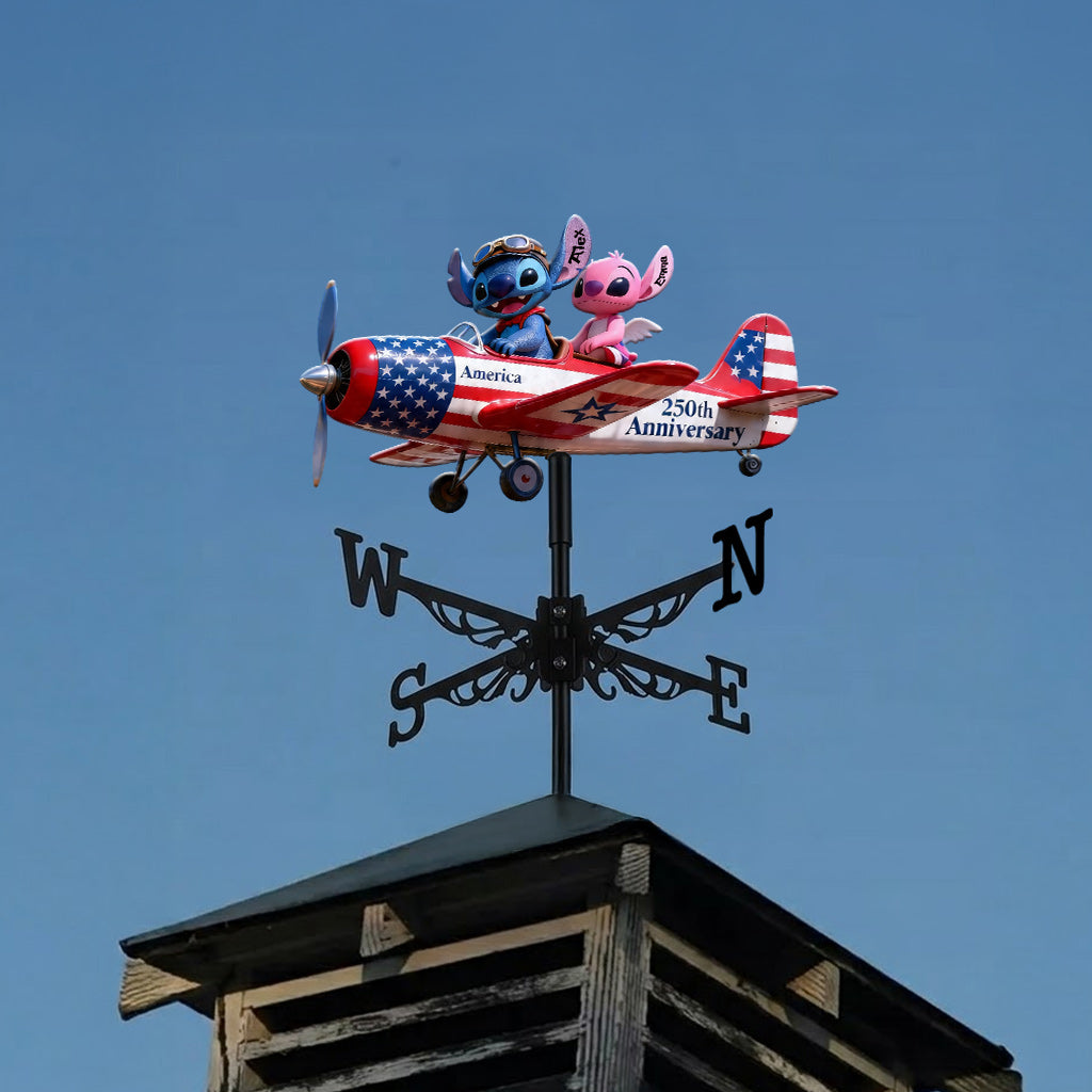 Custom Ohana Weather Vane Personalized Gift for Couples Weather Vane GradoCreations
