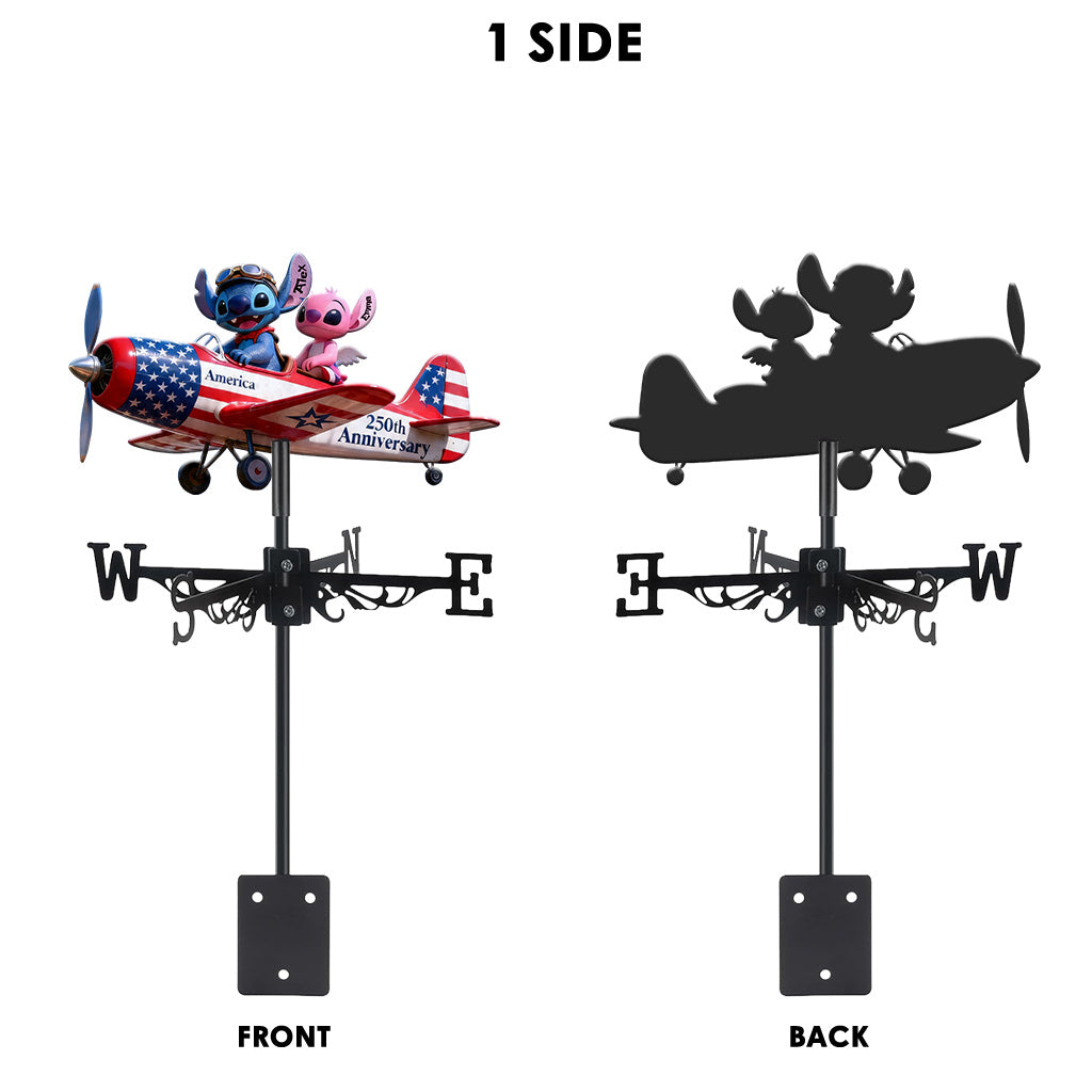 Custom Ohana Weather Vane Personalized Gift for Couples Weather Vane GradoCreations