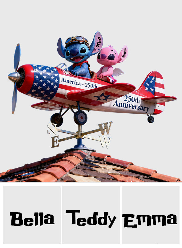 Custom Ohana Weather Vane Personalized Gift for Couples Weather Vane GradoCreations