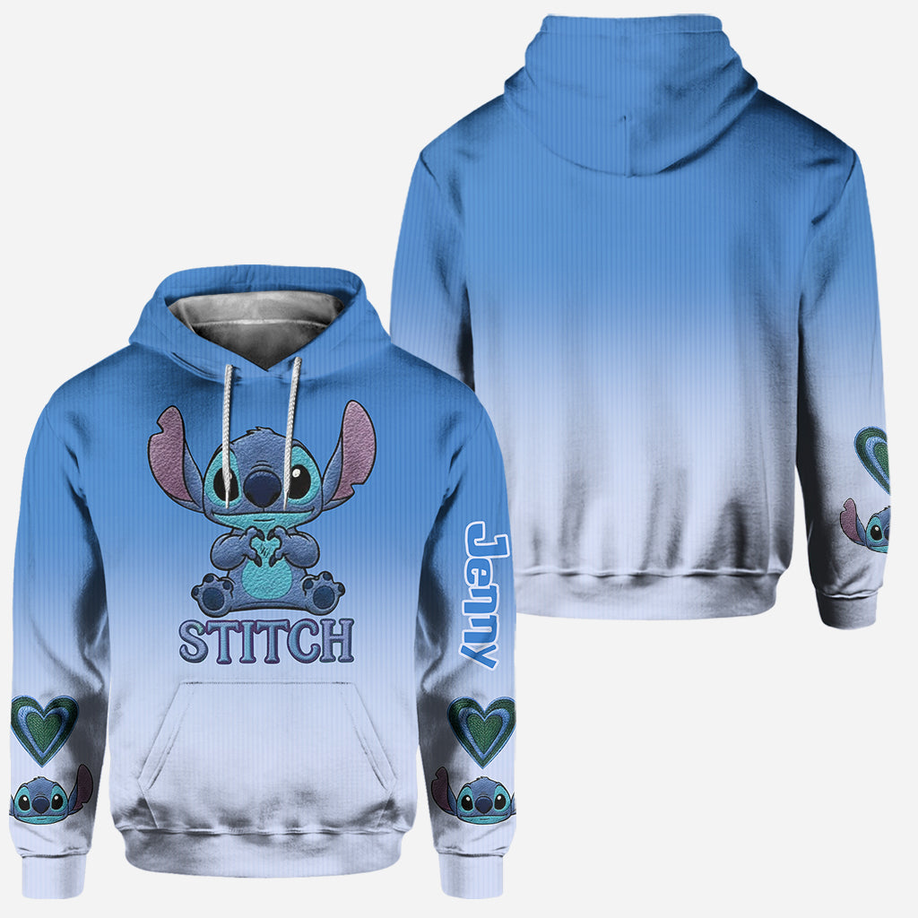 Personalized Stitch Hoodie and Leggings Set for Family Gift Hoodie & Leggings GradoCreations