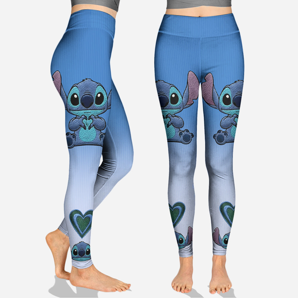 Personalized Stitch Hoodie and Leggings Set for Family Gift Hoodie & Leggings GradoCreations