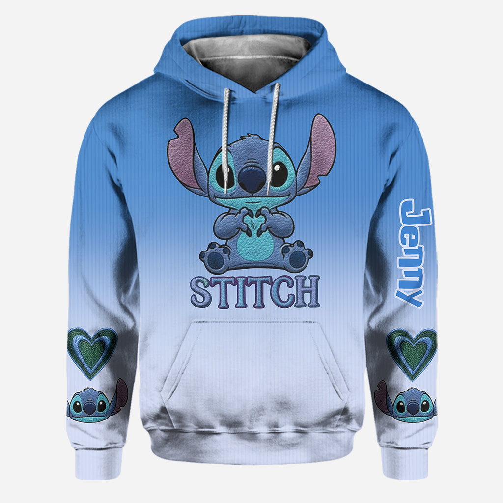 Personalized Stitch Hoodie and Leggings Set for Family Gift Hoodie & Leggings GradoCreations
