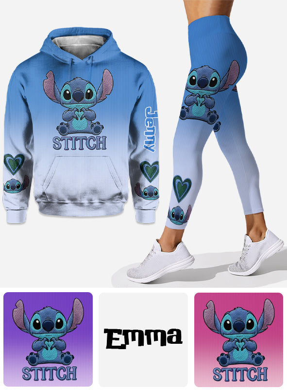 Personalized Stitch Hoodie and Leggings Set for Family Gift Hoodie & Leggings GradoCreations