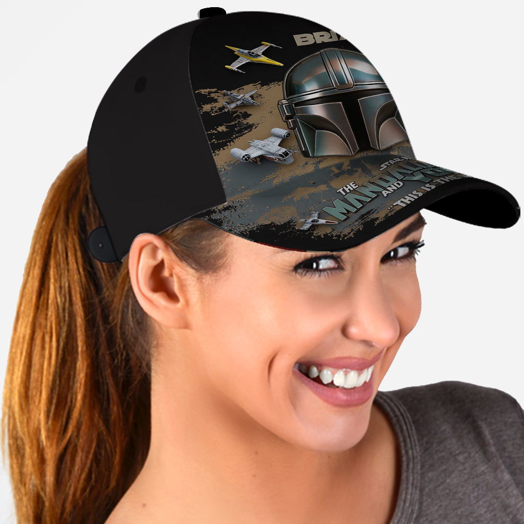 Personalized Star Wars Cap with Mandalorian & Yoda Gift Idea Classic Cap GradoCreations