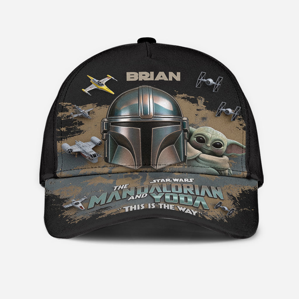 Personalized Star Wars Cap with Mandalorian & Yoda Gift Idea Classic Cap GradoCreations