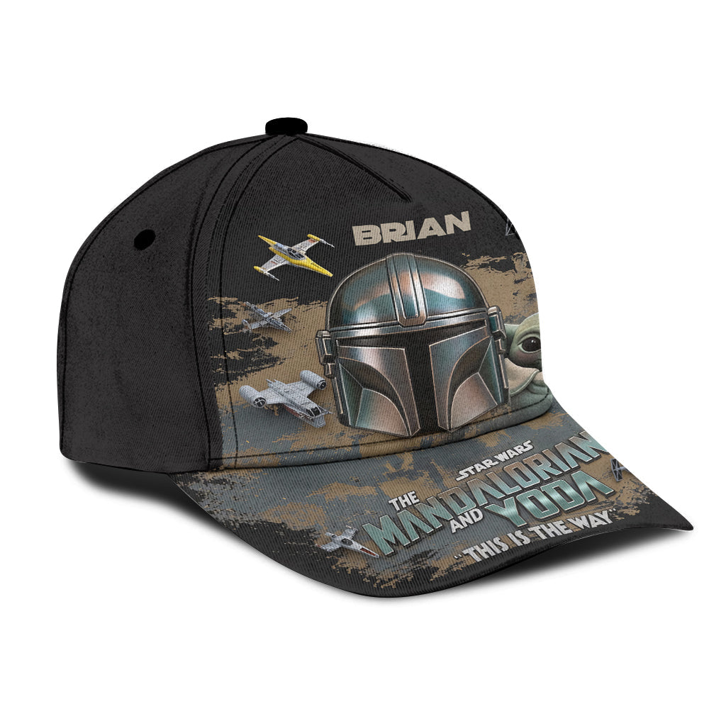 Personalized Star Wars Cap with Mandalorian & Yoda Gift Idea Classic Cap GradoCreations