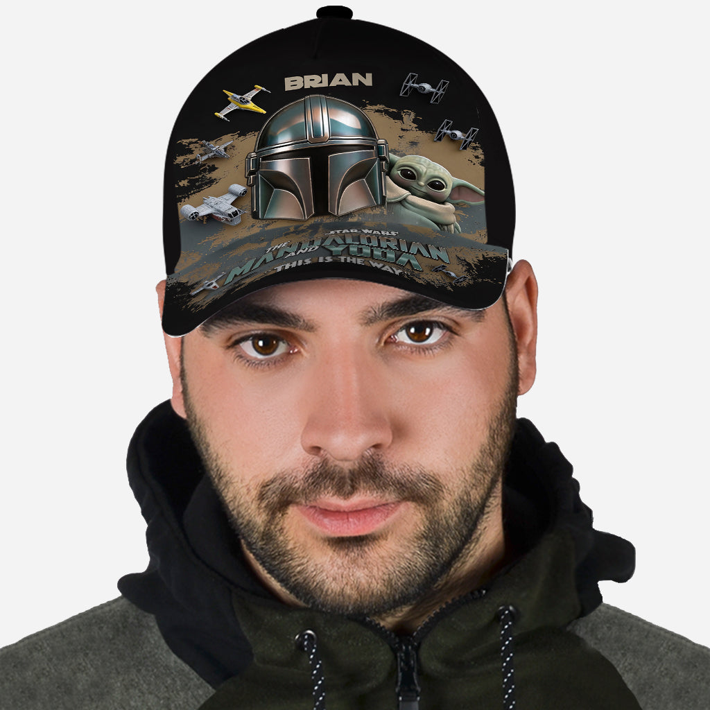 Personalized Star Wars Cap with Mandalorian & Yoda Gift Idea Classic Cap GradoCreations