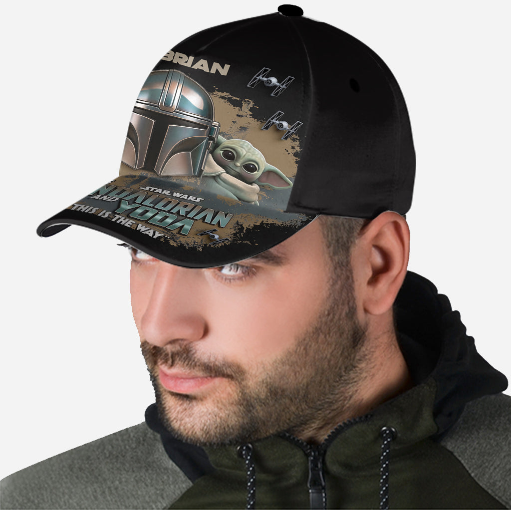 Personalized Star Wars Cap with Mandalorian & Yoda Gift Idea Classic Cap GradoCreations