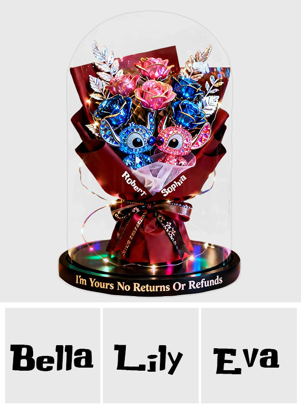 Personalized Alien Couple Rose Dome Custom Acrylic Plaque Gift Custom Shaped Acrylic Plaque GradoCreations