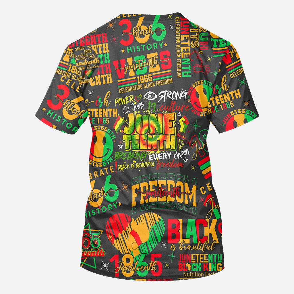 Personalized Juneteenth All-Over Shirt Custom Design for Dad All Over Shirt GradoCreations