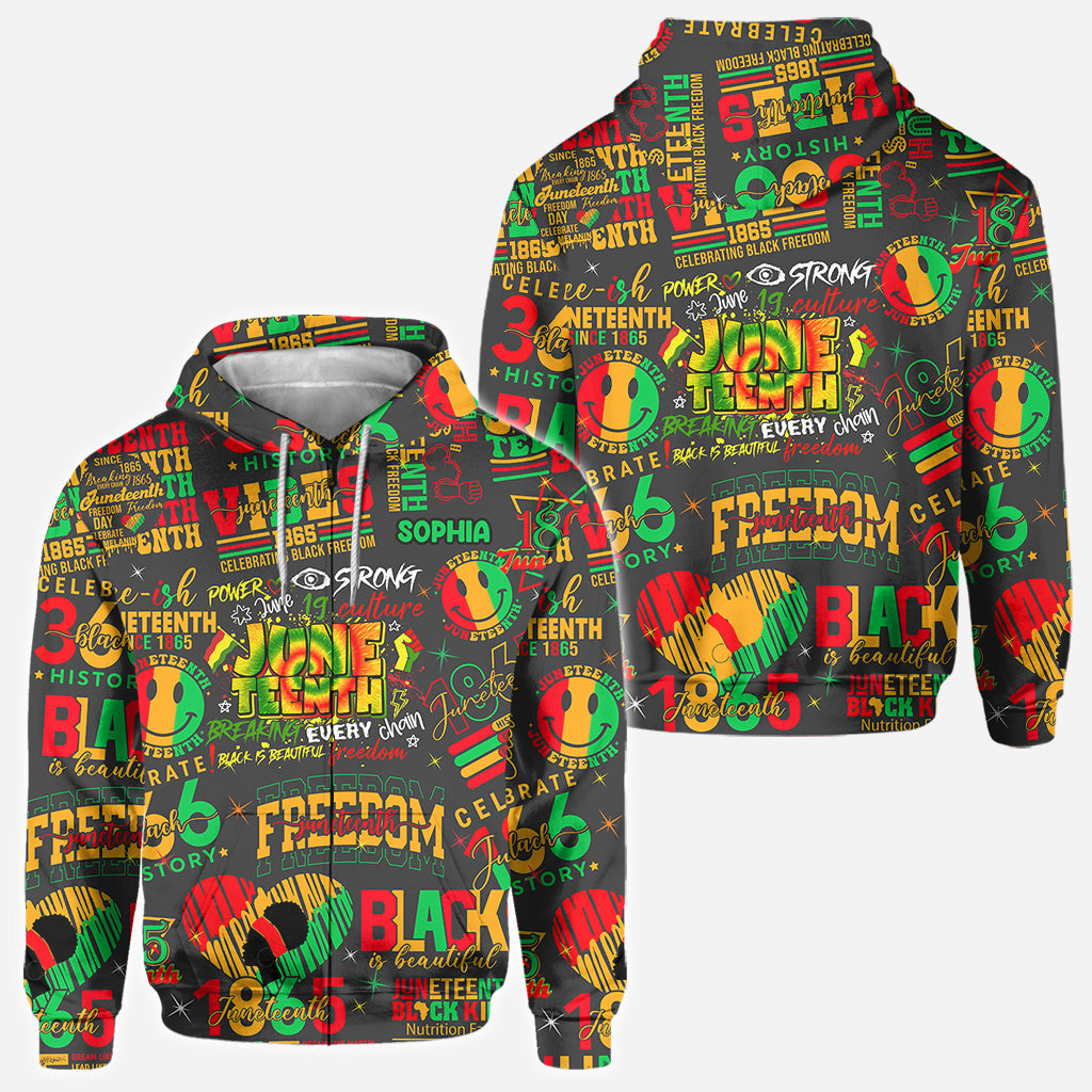Personalized Juneteenth All-Over Shirt Custom Design for Dad All Over Shirt GradoCreations